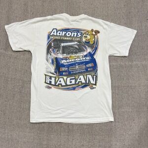 vintage Matt Hagan racing shirt mens white large 2000s y2k Aaron